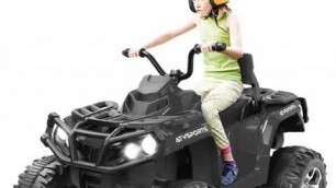 Kuntai Electric Kids ATV, 12V Battery Powered Kids 4-Wheeler ATV Quad, Electric 4-Wheeler