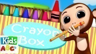 Crayons Colors Song | Luke And Lily Rhymes | Preschool Learning Videos - Kids Abc TV