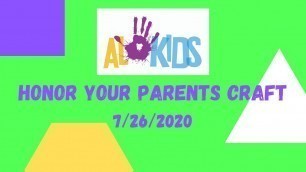 AL Kids Craft - Honor your Parents: Church steeple with the Ten Commandments (7/26/20) All Ages