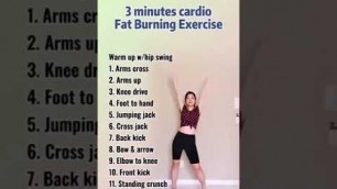 'Amazing 3 minutes cardio fat burning Result Oriented Workouts #shorts #short #fitness'