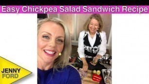 'Easy Chickpea Salad Sandwich Recipe | Healthy Vegetarian | Yummy Veggies | Tastes Delicious'