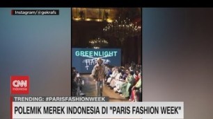 'Polemik Merek Indonesia di \"Paris Fashion Week\"'