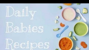 '6 months baby food | Spinach, Apple, and Rice purée | Tommee Tippee Baby Steamer Blender'