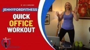'Quick Work/Office Workout | Standing Exercises | 9 Minute | Cardio Strength Total Body'