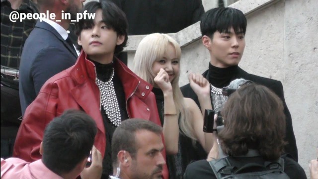 'Taehyung 김태형 / V 뷔 [BTS], Lisa 리사 and Park Bo Gum 박보검 - Celine Menswear SS23 in Paris - 26.06.2022'