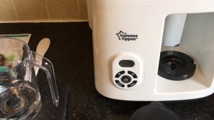 'Tommee tippee weaning steamer blender making baby food'