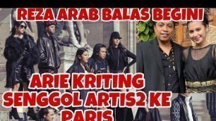 'ARIE KRITING SINDIR PEDAS ARTIS2 DI PARIS FASHION WEEK, IVAN SEVENTEEN BALAS BEGINI,artis,'