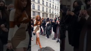'Madelaine Petch in Mini Dress At the Paris fashion Week #madelainepetsch #ytshort'