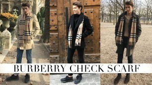 '\"HOW I STYLE\" BURBERRY CHECK SCARF'
