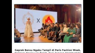 'Geprek Bensu Ngaku Tampil di Paris Fashion Week, Netizen: Ngelawak Boleh, Tapi Jangan Membodohi'