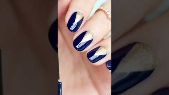 'sky blue nail art ....
