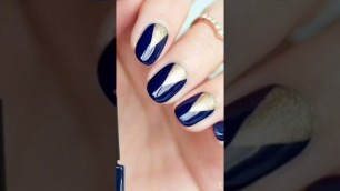 'sky blue nail art ....