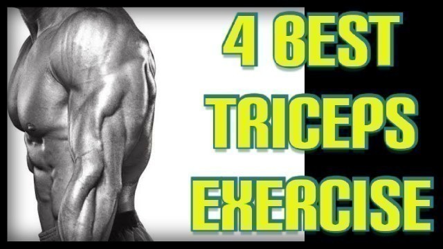 '4 TRICEPS EXERCISES FOR BIGGER ARMS - FITNESS ORIENTED'