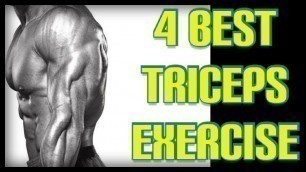 '4 TRICEPS EXERCISES FOR BIGGER ARMS - FITNESS ORIENTED'