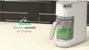 'Tommee Tippee Quick Cook Baby Food Steamer Blender Black - Smyths Toys'
