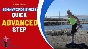 'Coast to Coast Step | Golden Gate Bridge | Quick Version | Step Aerobic Workout At Home | Time Saver'