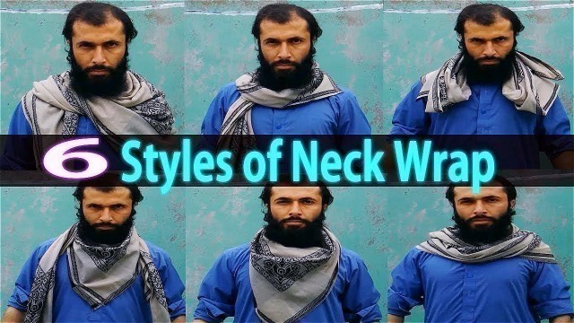 'How To Tie A Shemagh Scarf Around Neck | Neck Scarf Styles Men'