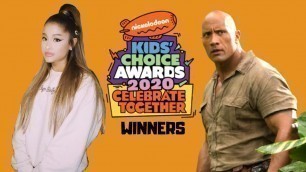 Nickelodeon’s Kids’ Choice Awards 2020 Winners