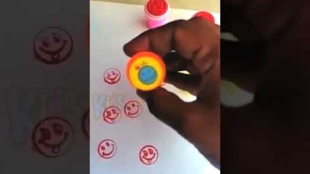 'DIY: Emoji stamp/ Smiley Stamp for Kids/ Toy stamps #shorts'