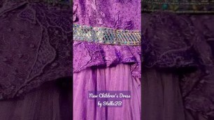 'New Children\'s Dress Design #StellaJB #fashiondesign'