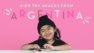 'Kids Try Snacks From Argentina | Kids Try | HiHo Kids'