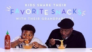'Kids Share Their Favorite Snacks with Their Grandparents | Kids Try | HiHo Kids'