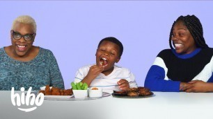 'Grandma vs Mom Cooking Challenge (Cavalli) | Kids Try | Hiho'