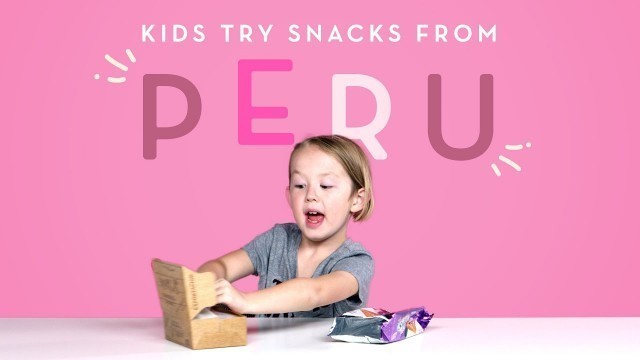 'Kids Try Snacks from Peru | Kids Try | HiHo Kids'