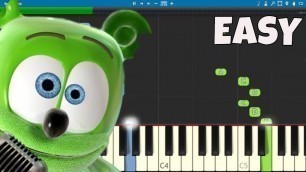'The Gummy Bear Song - EASY Piano Tutorial'