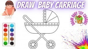 'drawing for kids / how to draw baby carriage / art for kids hub / drawing for baby / drawing forbaby'