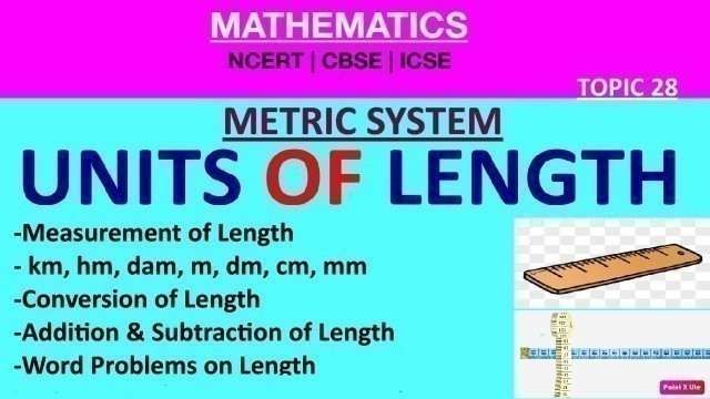 'Measurement Of LENGTH| METRIC SYSTEM [Unit Conversion](Word Problems/Add/Sub OF Length)[1-12]'