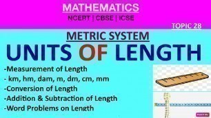'Measurement Of LENGTH| METRIC SYSTEM [Unit Conversion](Word Problems/Add/Sub OF Length)[1-12]'