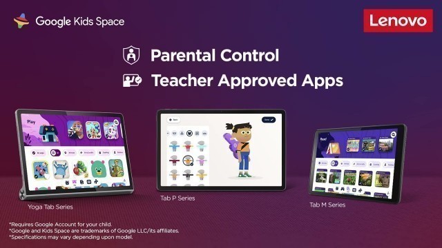 'Google Kids Space - Discover, Create and Grow | Lenovo Tabs 2022 | Lenovo India'