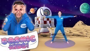 'Space Stories For Kids | Yoga Space Adventure | Cosmic Kids Yoga'