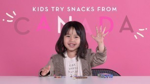 'Canadian Snacks | Kids Try | HiHo Kids'