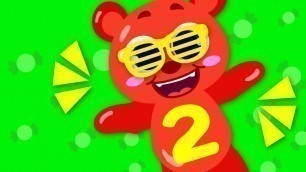 'Counting With Gummy Bears | Numbers Song |  Little Angel - Kids Songs'