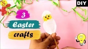 '3 Diys |easy easter paper craft ideas | egg carton craft ideas for kids| kids craft ideas with paper'