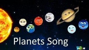 'Planets Song  For Kids | Names Of Planets In The Solar System | Order Of Planets Song'