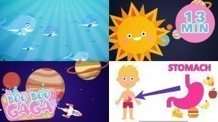 'The Solar System & Planet Song + The Outer-Space Song & More Nursery Rhymes for Kids by #booboogaga'