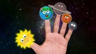 'Planets finger family | the planet song | solar system song | science songs for kids | kids music'