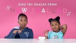 'Kids Try Snacks From New Zealand | Kids Try | HiHo Kids'