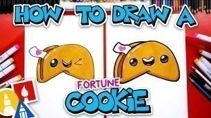 'How To Draw A Funny Fortune Cookie'