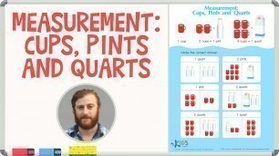 'Capacity Measurement: Cups, Pints and Quarts | Math for 1st Grade | Kids Academy'