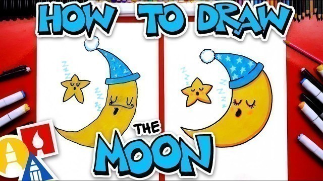 'How To Draw The Moon And A Star Sleeping'