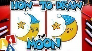 'How To Draw The Moon And A Star Sleeping'