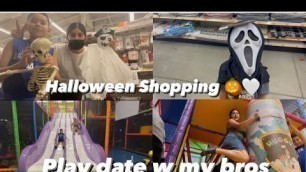 'friday vlog at kids empire & Halloween shop with us 