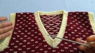 'Knitting Measurement of 2 - 3 Years Kid\'s Sweater & Knitting Pattern'