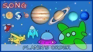 'Planets Order SONG for kids | Children Planet Rhymes | Solar System SONG | 8 Planets order Song'