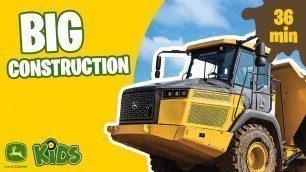 'Real Big Construction Vehicles Working with Music 