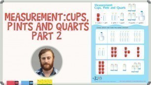 'Measurement for Kids - Capacity: Cups, Pints and Quarts - part 2 | Kids Academy'